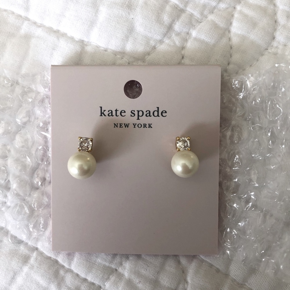 Kate Spade Pearls of wisdom stud earrings